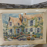 Framed Water Color Print Of Summer Home ART WORK 40x30