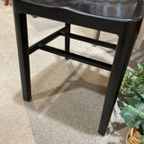 Crate & Barrel Metal Delta Matte DINING CHAIRS Black 15Wx17.25Dx33H