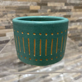 Modern Mini Art Pottery Planter ACCESSORIES Turquoise 4Wx3H