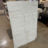 Banana Republic Home Large Paper Mache Wall Art ART WORK White 38w3d57h
