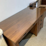 Mission Style Solid Oak 5-Drawer DESKS 59w30d30h