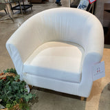 Curved Back Linen CHAIR 30Wx30Dx29H