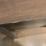 2-Drawer Double Tier CONSOLE TABLE Grey 48Wx16Dx30H