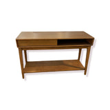 Mid Century Modern Oak CONSOLE TABLE 48w18d30h