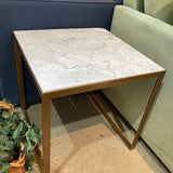 Marble Top Square Table END/SIDE TABLE 22w22d22h