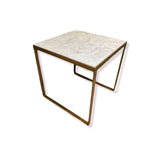 Marble Top Square Table END/SIDE TABLE 22w22d22h
