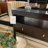 Philmore 3-Drawer w/ Smoked Glass Top FURNITURE 47w17d30h