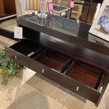Philmore 3-Drawer w/ Smoked Glass Top FURNITURE 47w17d30h