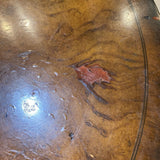 Maitland Smith Round Regency Inlaid END/SIDE TABLE Burl Walnut 19d26h