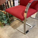 Knoll Brno Flat Bar Armchair CHAIR Red 23w20d31h