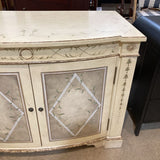 Decorated 2-Door Cabinet BUFFET/SIDEBOARD 46Wx24Dx35H
