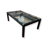 Room & Board Parson's Style Rectangular Glass Top COFFEE/COCKTAIL TABLE 48Wx28Wx16.5H