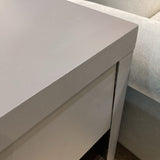 Modern Wood 1-Drawer w/ Lower Shelf NIGHTSTAND Grey 24Wx18Dx24H