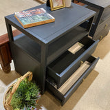 Lark 2-Drawer NIGHTSTAND Grey 28Wx17Dx26H