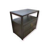 Lark 2-Drawer NIGHTSTAND Grey 28Wx17Dx26H
