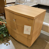 Modern Wood 3-Drawer NIGHTSTAND 24w19d26h
