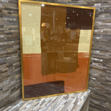 Abstract Print In Gold Frame ART WORK 24x30