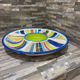 Festive Divided Ceramic Chip & Dip Set ACCESSORIES 15Wx2H