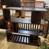 Sunpan Ikon Morrissey 3-Tier Modern Wood BOOK SHELF 47w16d47h