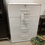 Poppin Stow 4-Drawer Lateral FILE CABINET White 36w20d50h