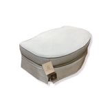 Custom Upholstered & Skirted Fabric OTTOMANS Blue 44w30d16h