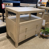Celine 2-Drawer NIGHTSTAND Whitewash 28w17d27h