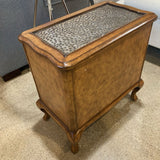 Bosworth Hammered Metal SIDE TABLE 14w24d24h