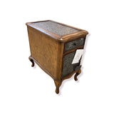 Bosworth Hammered Metal SIDE TABLE 14w24d24h