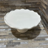 Ceramic Pedestal Cake Stand ACCESSORIES White 9d5h