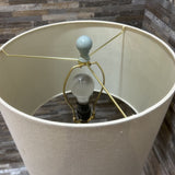 Transitional Wood TABLE LAMP Blue 6d30h