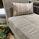 Contemporary Tufted Chaise Lounge CHAISE Gray 33w60d38h