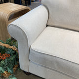 Fabric Roll Arm 3-Seater SOFA 84w38d36h