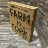 Farm To Fork Wood Decor ACCESSORIES 10x12