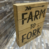 Farm To Fork Wood Decor ACCESSORIES 10x12
