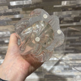 Orrefors Sweden Crystal Siljan Vase By Jan Johansson ACCESSORIES 4Wx10.5H
