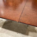 Dark Wood Table (1 Self Storing Leaf) DINING TABLE 56w40d29h