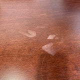 Dark Wood Table (1 Self Storing Leaf) DINING TABLE 56w40d29h