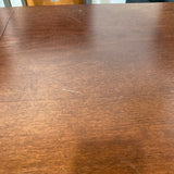 Dark Wood Table (1 Self Storing Leaf) DINING TABLE 56w40d29h
