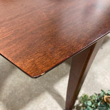 Dark Wood Table (1 Self Storing Leaf) DINING TABLE 56w40d29h
