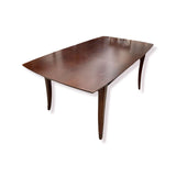 Dark Wood Table (1 Self Storing Leaf) DINING TABLE 56w40d29h