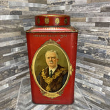 Antique 1922 Edmondson's English Toffee Tin ACCESSORIES 5Wx9.5H