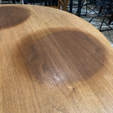 Bradshaw Round DINING TABLE Walnut 47d30h