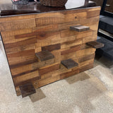 Rustic Wood Plank Wall Shelf ACCESSORIES 40Wx7Dx31H