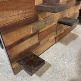 Rustic Wood Plank Wall Shelf ACCESSORIES 40Wx7Dx31H