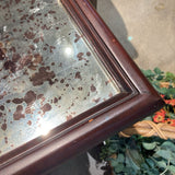 Mahogany Mirrored Top Antique END/SIDE TABLE 24w16d27h