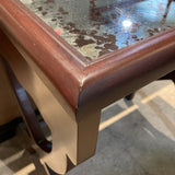 Mahogany Mirrored Top Antique END/SIDE TABLE 24w16d27h