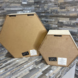 2pc Set Hegagonal Wall Shelves ACCESSORIES 14Wx5Dx12H largest