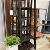 5-Tier Wood Bookcase BOOK SHELF Dark Brown 23w17d71h
