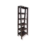 5-Tier Wood Bookcase BOOK SHELF Dark Brown 23w17d71h