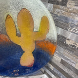 Hanna Bahral Jeruselem Fused Glass Platter ACCESSORIES 10.5Wx1H
